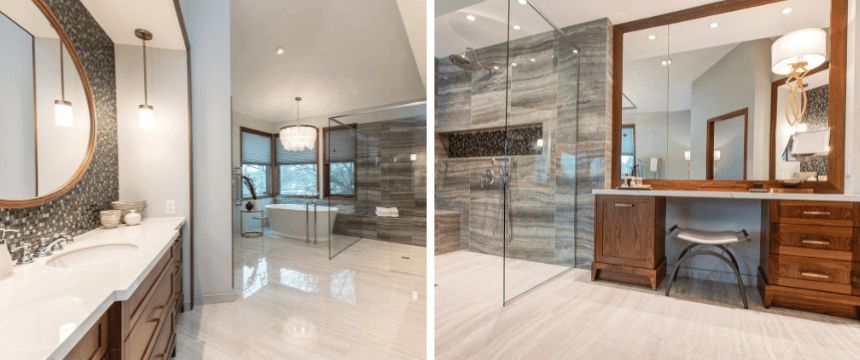 Interior design “Art Deco Style” ensuite bathroom renovation